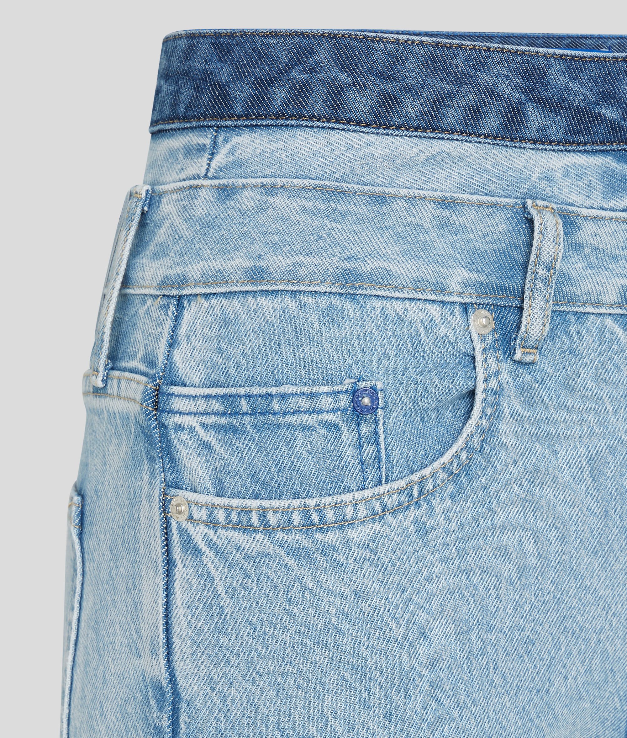 (image for) Timeless KLJ HIGH-RISE DOUBLE WAISTBAND STRAIGHT JEANS